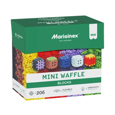 Marioinex, Mini Waffle, Blocks, klocki konstrukcyjne, 206 elementów