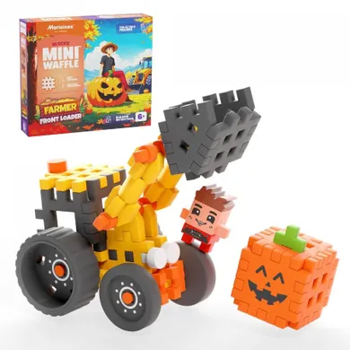 Marioinex, Mini Waffle, Farmer, Koparka, klocki konstrukcyjne, 50 elementów