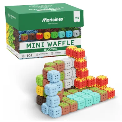 Marioinex, Mini Waffle, Green Blocks, klocki konstrukcyjne, 502 elementy