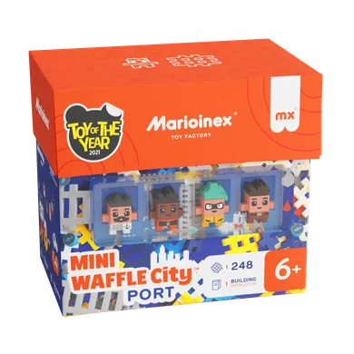 Marioinex, Mini Waffle, Port, klocki konstrukcyjne, 248 elementów