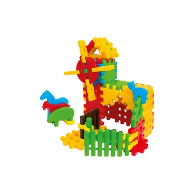 Marioinex, Waffle, Młyn, klocki konstrukcyjne, 50 elementów