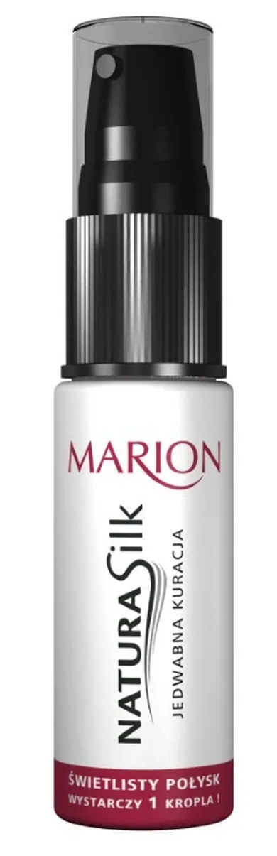 Marion, Natura Silk, jedwabna kuracja do włosów, 15 ml