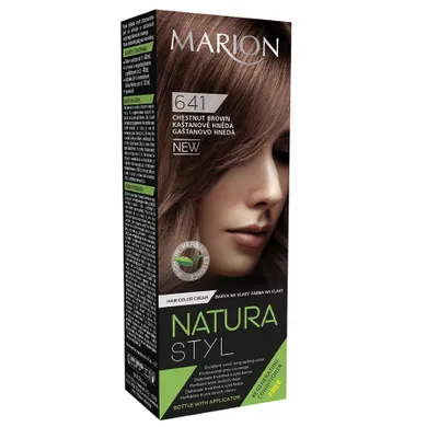 Marion, Natura Styl, farba do włosów, 641 Kasztanowy Brąz, 80 ml + odżywka, 10 ml