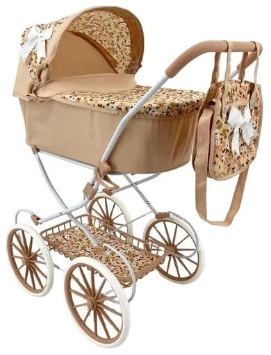 Mariotoys, retro wózek dla lalek z torbą