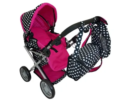 Mariotoys, wózek dla lalek głęboki z torbą