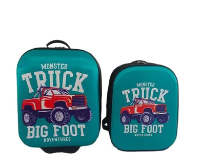 Marko, walizka i plecak, zestaw podróżny dla dzieci, ciężarówka