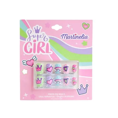 Martinelia, Super Girl False Nails, sztuczne paznokcie dla dzieci, 10 szt.