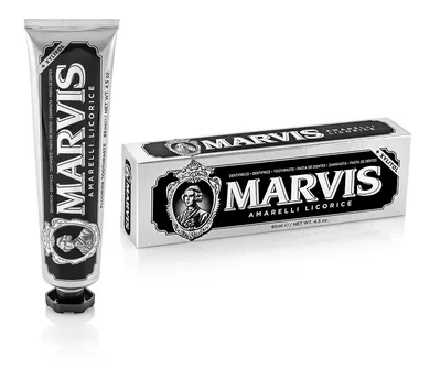 Marvis, Fluoride Toothpaste, pasta do zębów z fluorem, Amarelli Licorice, 85 ml