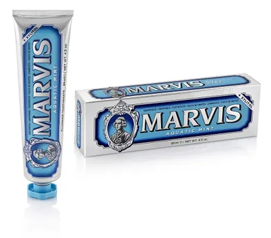 Marvis, Fluoride Toothpaste, pasta do zębów z fluorem, Aquatic Mint, 85 ml