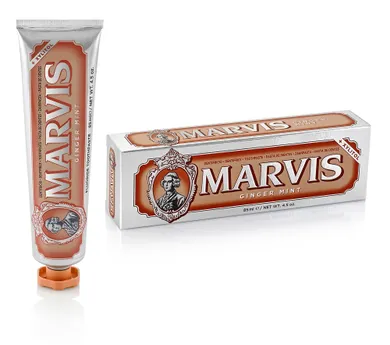 Marvis, Fluoride Toothpaste, pasta do zębów z fluorem, Ginger Mint, 85 ml