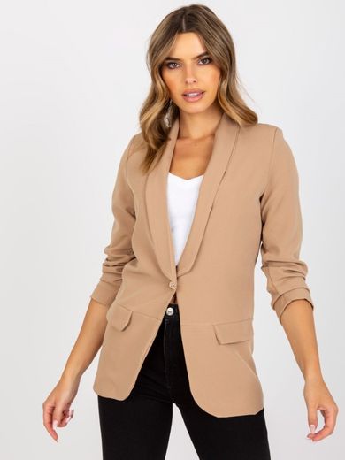 Marynarka damska, beżowa, Italy Moda