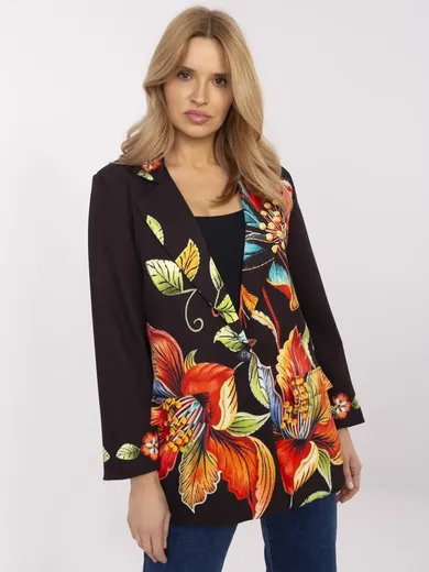 Marynarka damska, czarna, Italy Moda