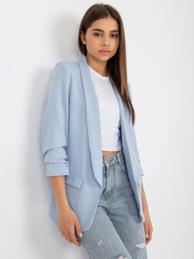 Marynarka damska, niebieska, Italy Moda