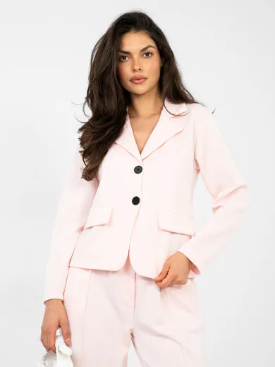 Marynarka damska, różowa, Italy Moda