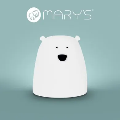 Mary's, Miś mały, lampa LED, biały