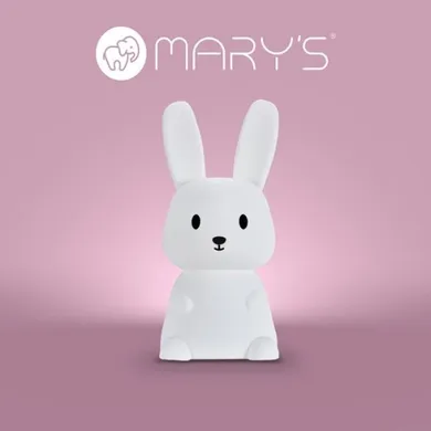 Mary's, Zając mały, lampka LED, biały