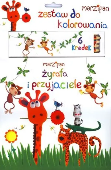 Marzipan. Żyrafa i przyjaciele. Zestaw do kolorowania