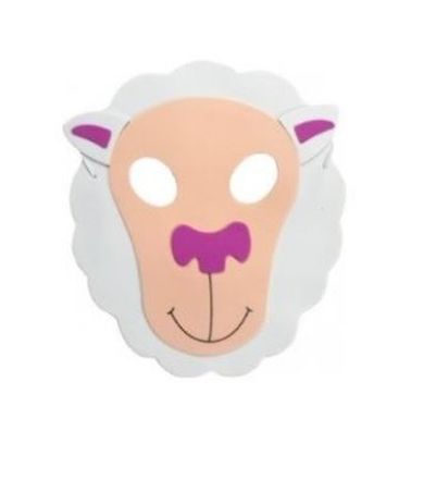 Maska zwierzątka, pianka, owieczka