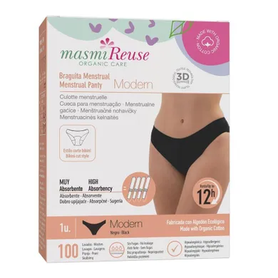 Masmi, Modern, majtki menstruacyjne, rozmiar M, 1 szt.