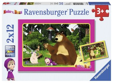 Masza i Niedźwiedź, puzzle 2w1, 24 elementy