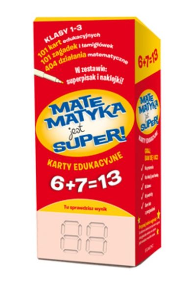 Matematyka jest super! Karty edukacyjne. Dodawanie