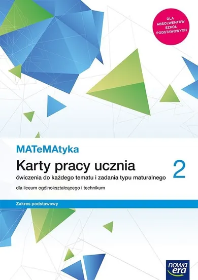 Matematyka. Karty pracy. Klasa 2. Liceum i technikum. Zakres podstawowy