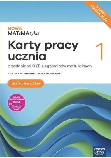 MATeMAtyka. Karty pracy ucznia 1. Zakres podstawowy. Edycja 2024