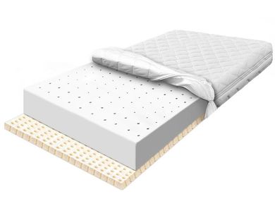 Materace z Gór, Flexi Airmax Lati, materac odświeżający, lateksowy, przewiewny, elastyczny, 120-200-14 cm