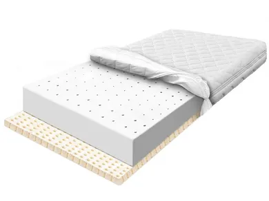 Materace z Gór, Flexi Airmax Lati, materac odświeżający, lateksowy, przewiewny, elastyczny, 60-120-24 cm
