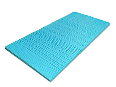 Materace z Gór, Top Blue, materac chłodzący, nawierzchniowy, piankowy, bez pokrowca, 90-160-3 cm