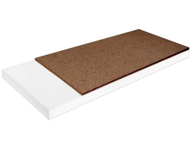 Materace z Gór, Top Flexi Kokos, materac naturalny, nawierzchniowy, kokosowy, elastyczny, bez pokrowca, 110-160-6 cm