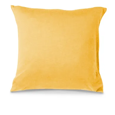 Matex, poszewka na poduszkę typu jasiek, Jersey, żółta, 40-40 cm