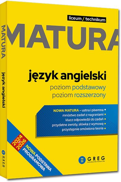 Matura - język angielski - 2024-2026. Repetytorium maturalne