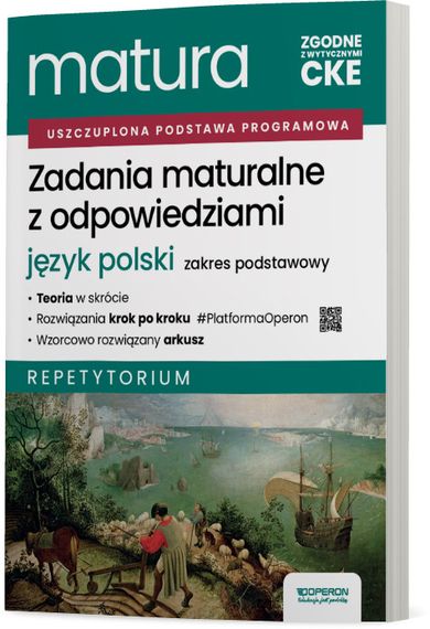 Matura 2026. Język polski. Zadania maturalne z odpowiedziami. Zakres podstawowy. Repetytorium