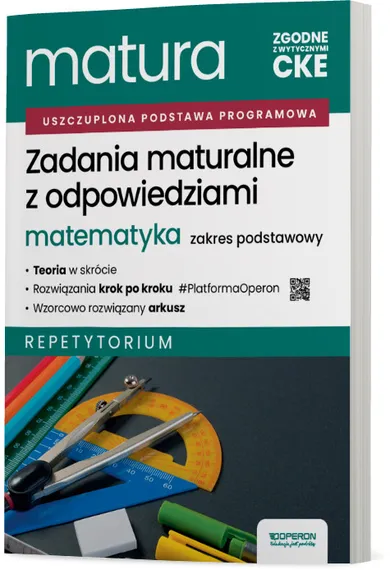 Matura 2026. Matematyka. Zadania maturalne z odpowiedziami. Zakres podstawowy. Repetytorium