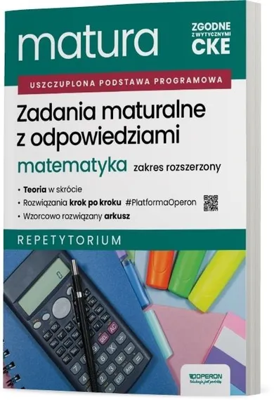 Matura 2026. Matematyka. Zadania maturalne z odpowiedziami. Zakres rozszerzony. Repetytorium