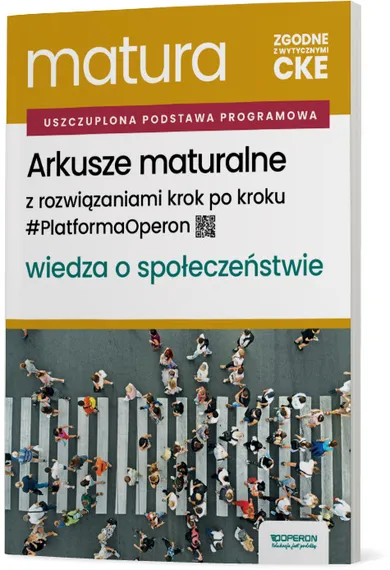 Matura 2026. Wiedza o społeczeństwie. Arkusze maturalne. Zakres rozszerzony