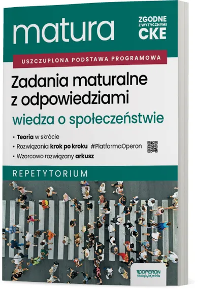 Matura 2026. Wiedza o społeczeństwie. Zadania maturalne z odpowiedziami. Repetytorium