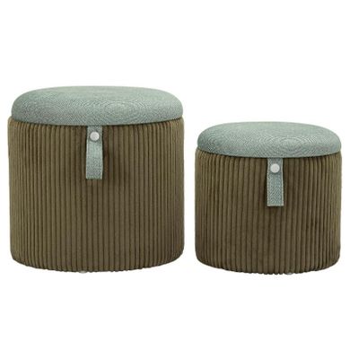 Mauro Ferretti, Bolzano, zestaw puf ze schowkiem, średnica 38 cm, średnica 32 cm