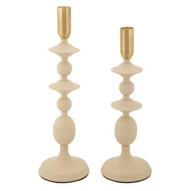 Mauro Ferretti, Gemini, zestaw świeczników, kremowy