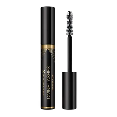 Max Factor, Divine Lashes Mascara, tusz do rzęs zwiększający objętość, 001 Rich Black, 8 ml