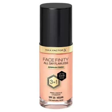 Max Factor, Facefinity all day flawless 3in1, podkład, nr c50, natural rose, 30 ml