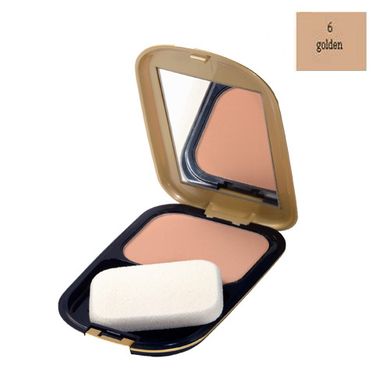 Max Factor, Facefinity, matujący podkład pudrowy o przedłużonej trwałości SPF 15, nr 006 Golden, 10 g