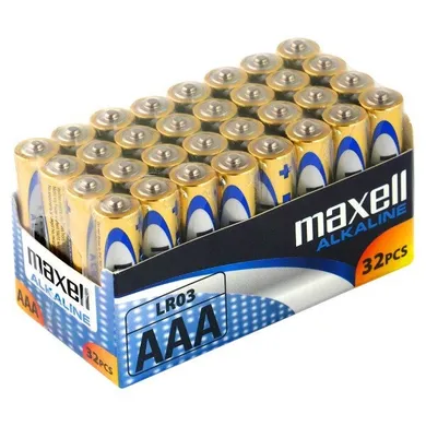 Maxell, Alkaline, baterie, 32xAAA, LR03