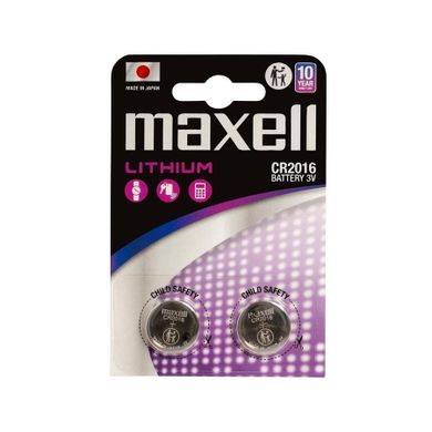Maxell, bateria litowa, 3V, CR2016, 2 szt.