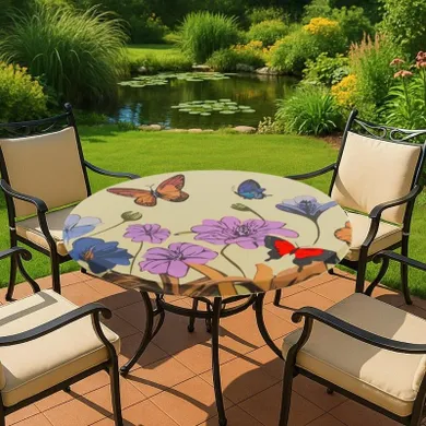Maximex, cerata ogrodowa z gumką, łąka kwiatowa, 70-86 cm