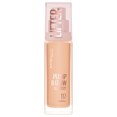 Maybelline, Lifter Plump & Glow, podkład rozświetlający, nr 117, 30 ml