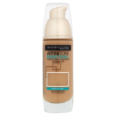 Maybelline New York, Affinitone Mineral, podkład 50 Sun Bronze, 30 ml