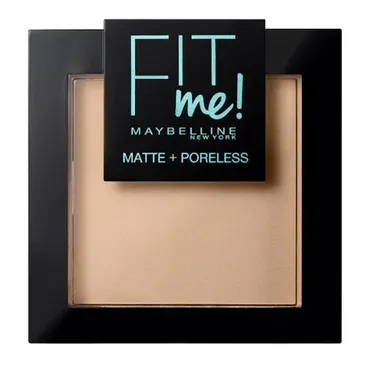 Maybelline New York, Fit Me, Matte Poreless Pressed Powder, puder matujący do twarzy w kompakcie, 120 Classic Ivory, 9 g