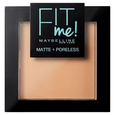 Maybelline New York, Fit Me, Matte Poreless Pressed Powder, puder matujący do twarzy w kompakcie, 220 Natural Beige, 9 g